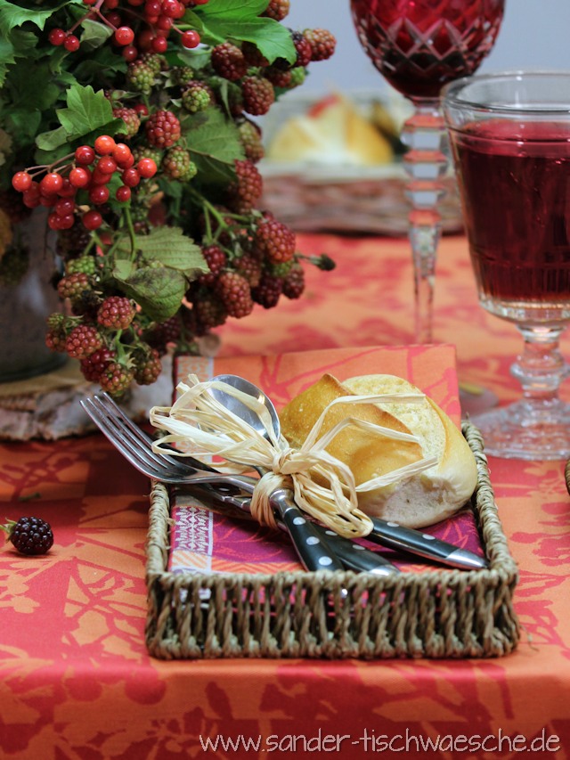 Jacquard Tischdecke Herbst