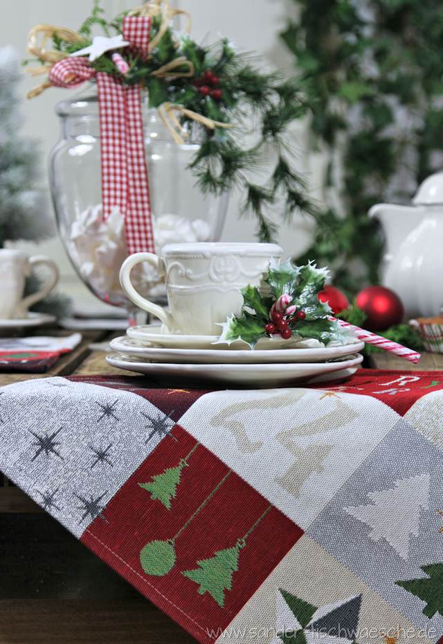 Weihnachtsdeko und Gobelin Tischsets Weihnachten 