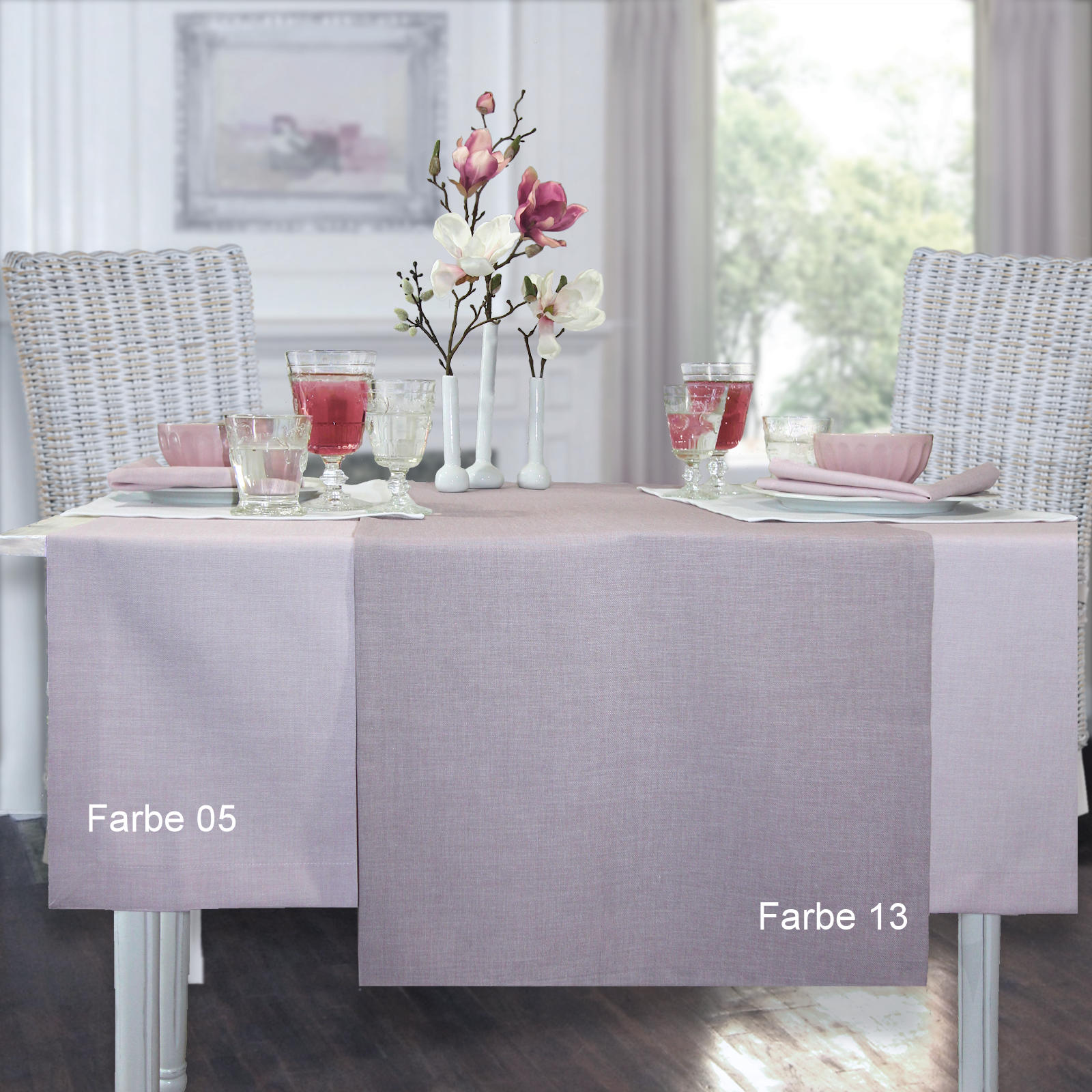 Tischdecke Rosa Sander