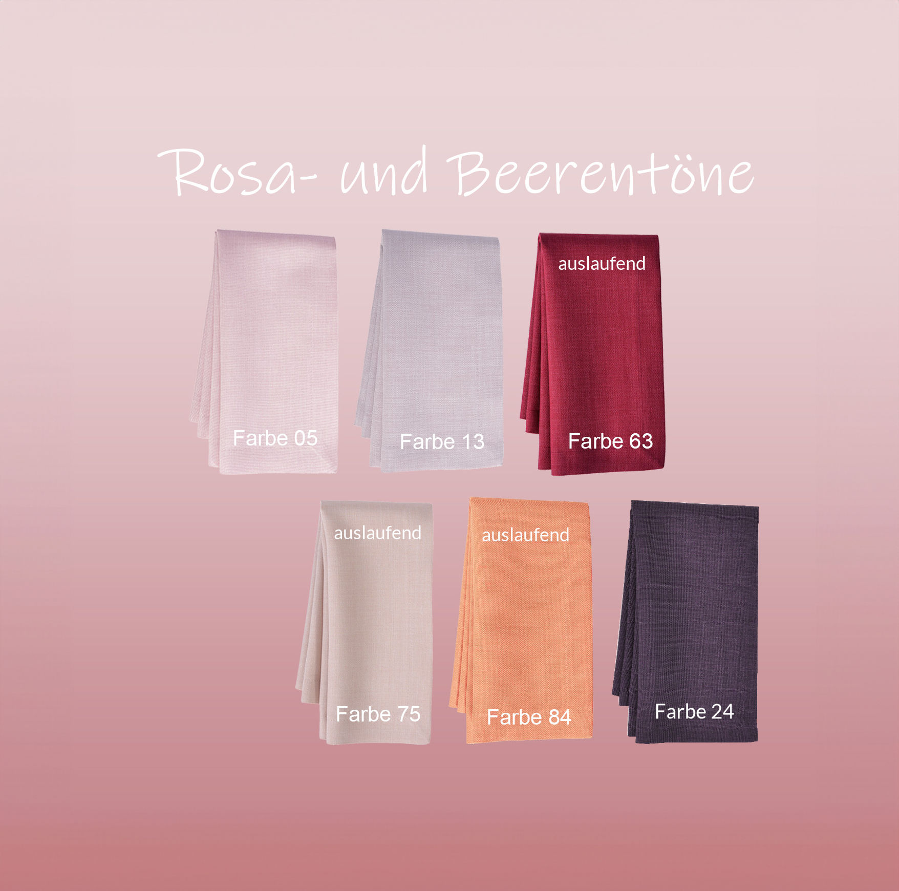 Tischdecken Rosa Sander