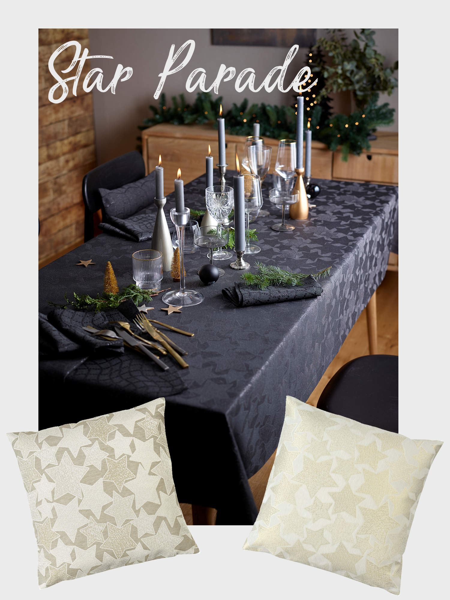 Tischdecke mit Fleckschutz für Weihnachten Sander