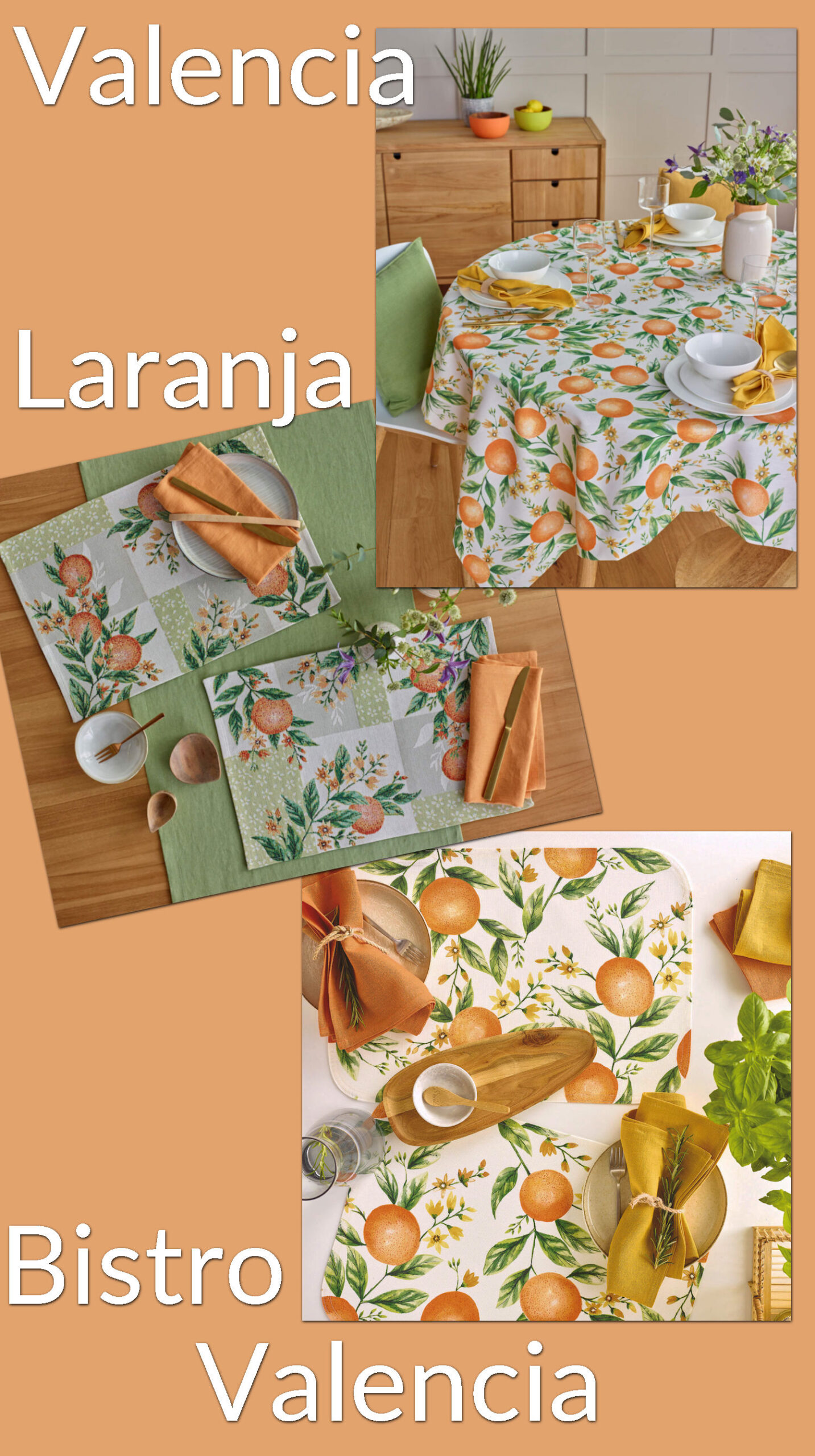 Tischwäsche Orangen Sander