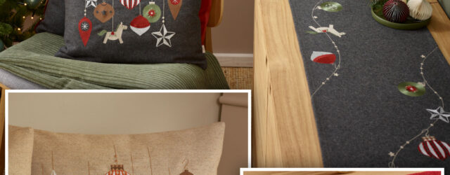 Tischwäsche bestickt Sander Weihnachten