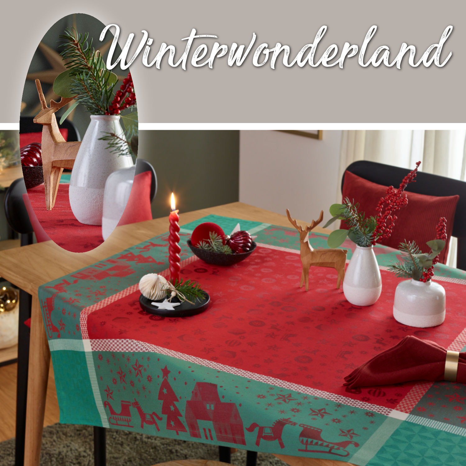 Tischdecke Weihnachten Sander
