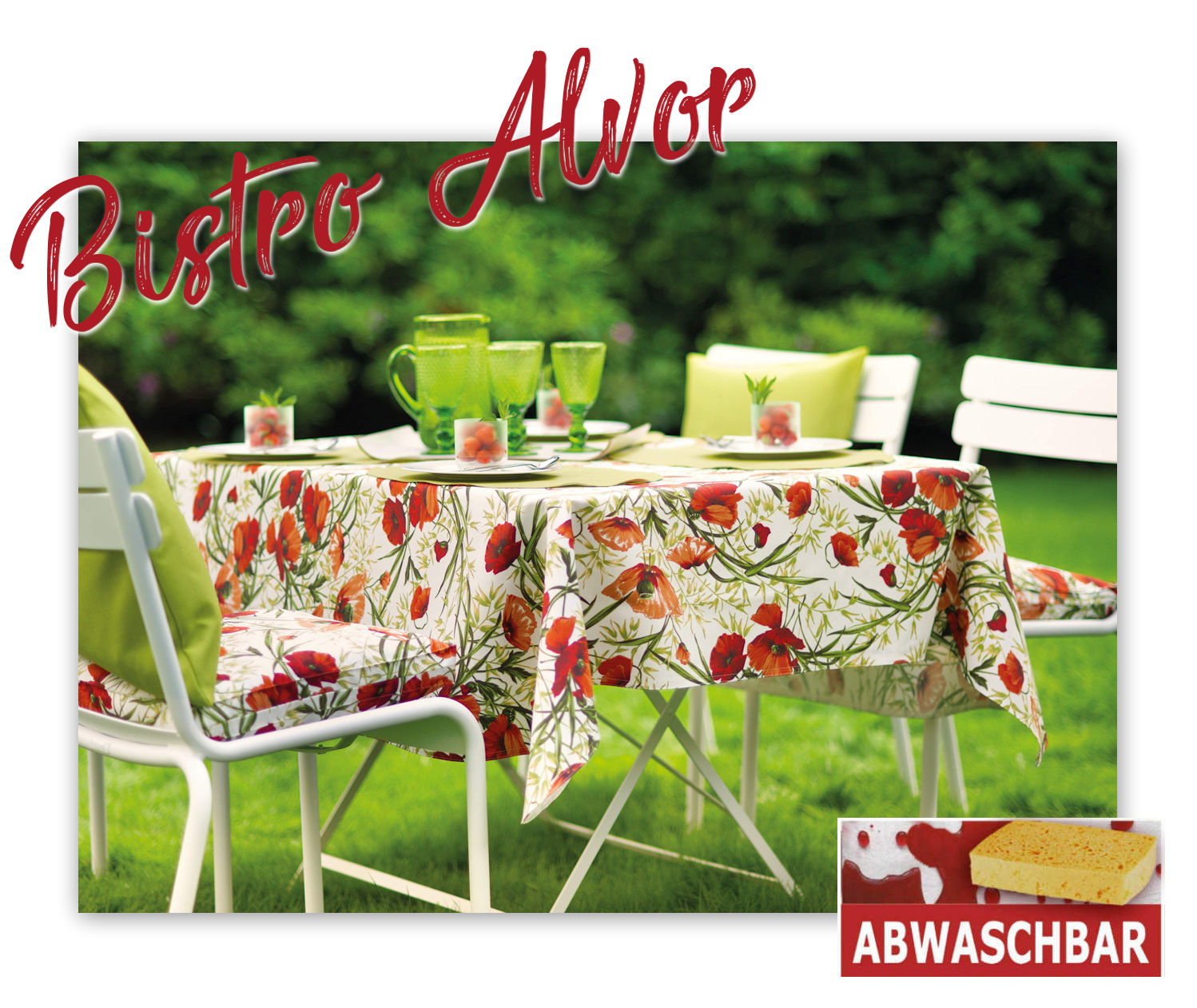 abwaschbare Tischdecke Sander Sommer