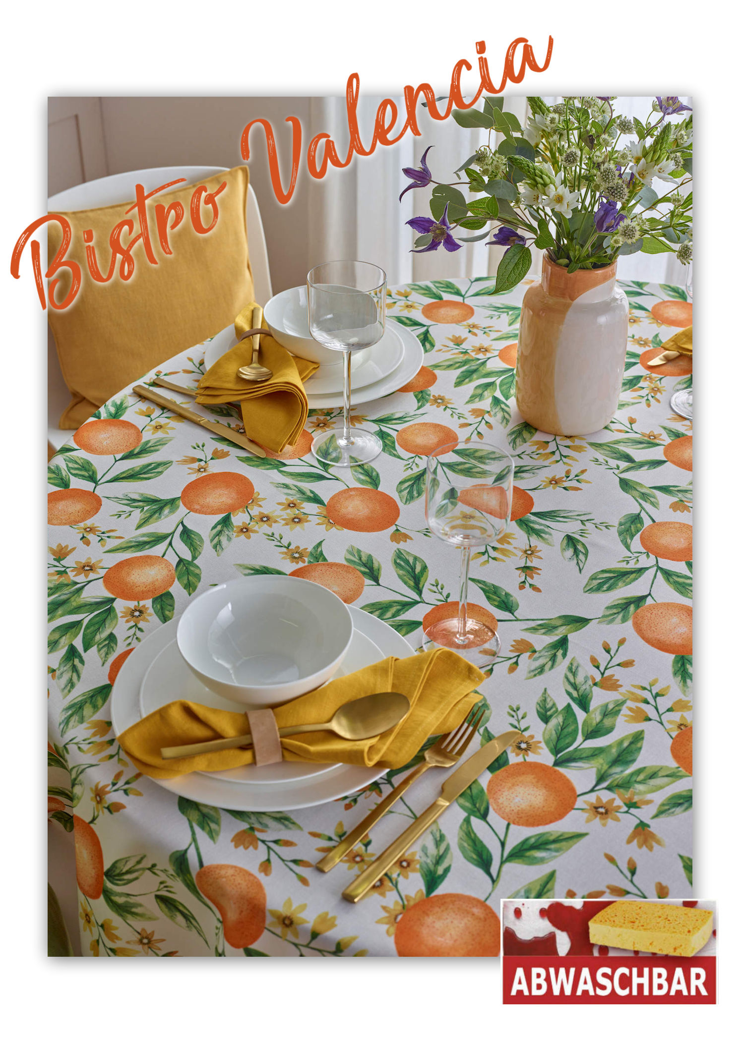 Tischdecke abwaschbar Sander Sommer