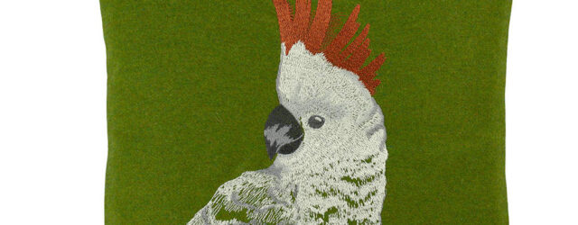 Kissen Sander Stickerei