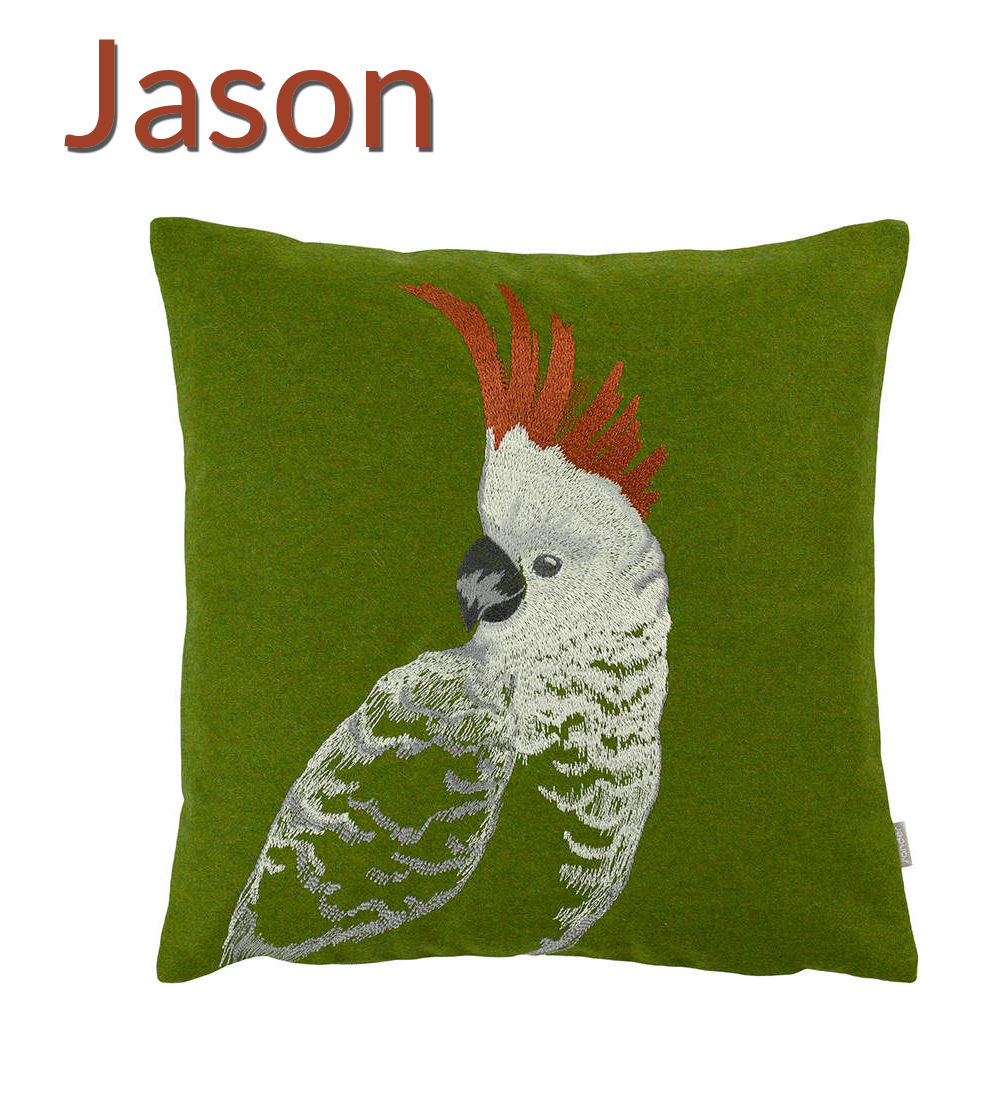 Kissen Sander Stickerei