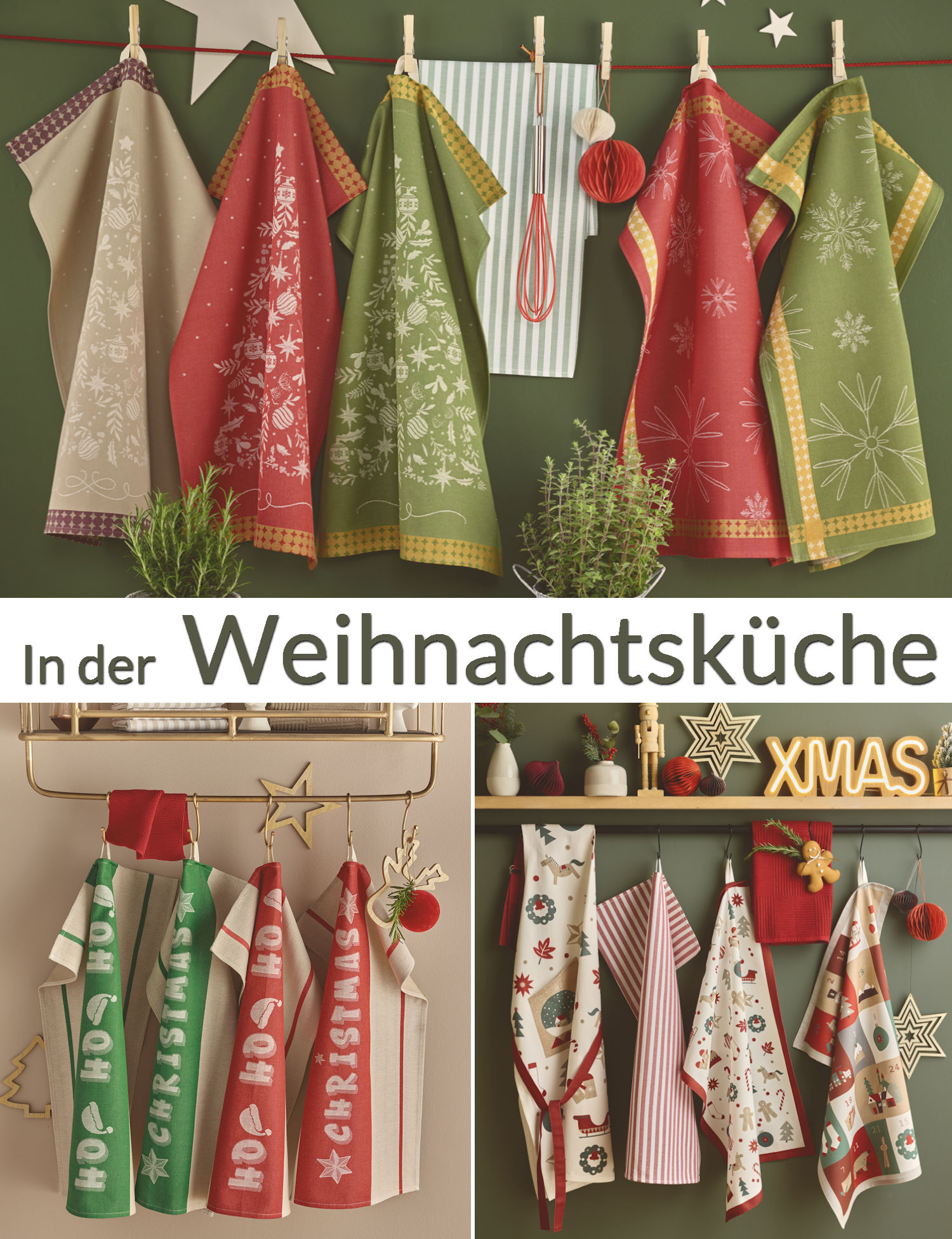 Geschirrtücher Weihnachten Sander