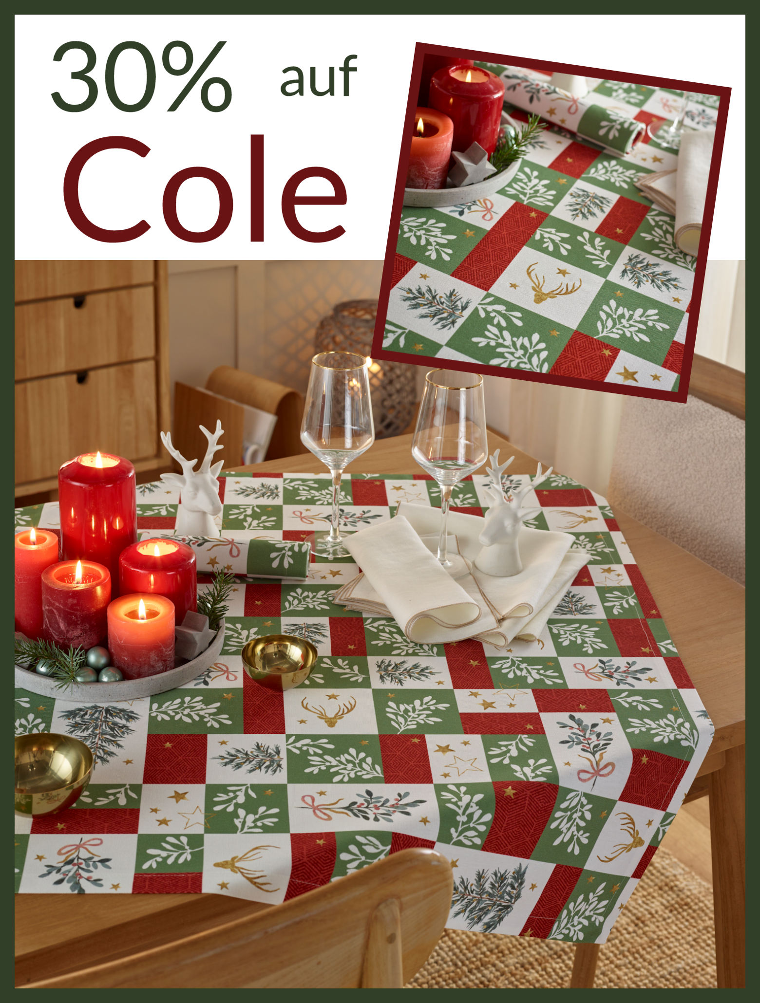 Weihnachtstischdecke Sander