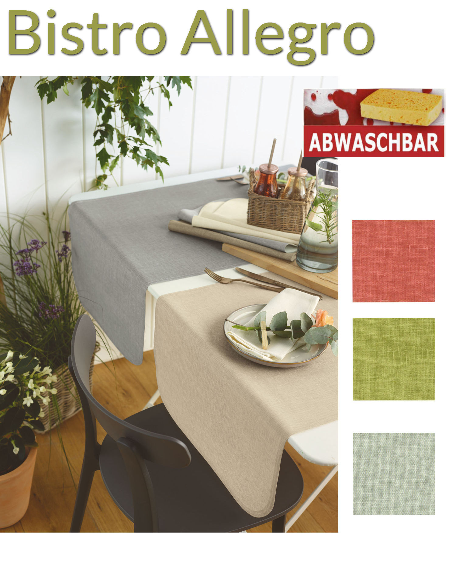 Tischdecke abwaschbar Sander