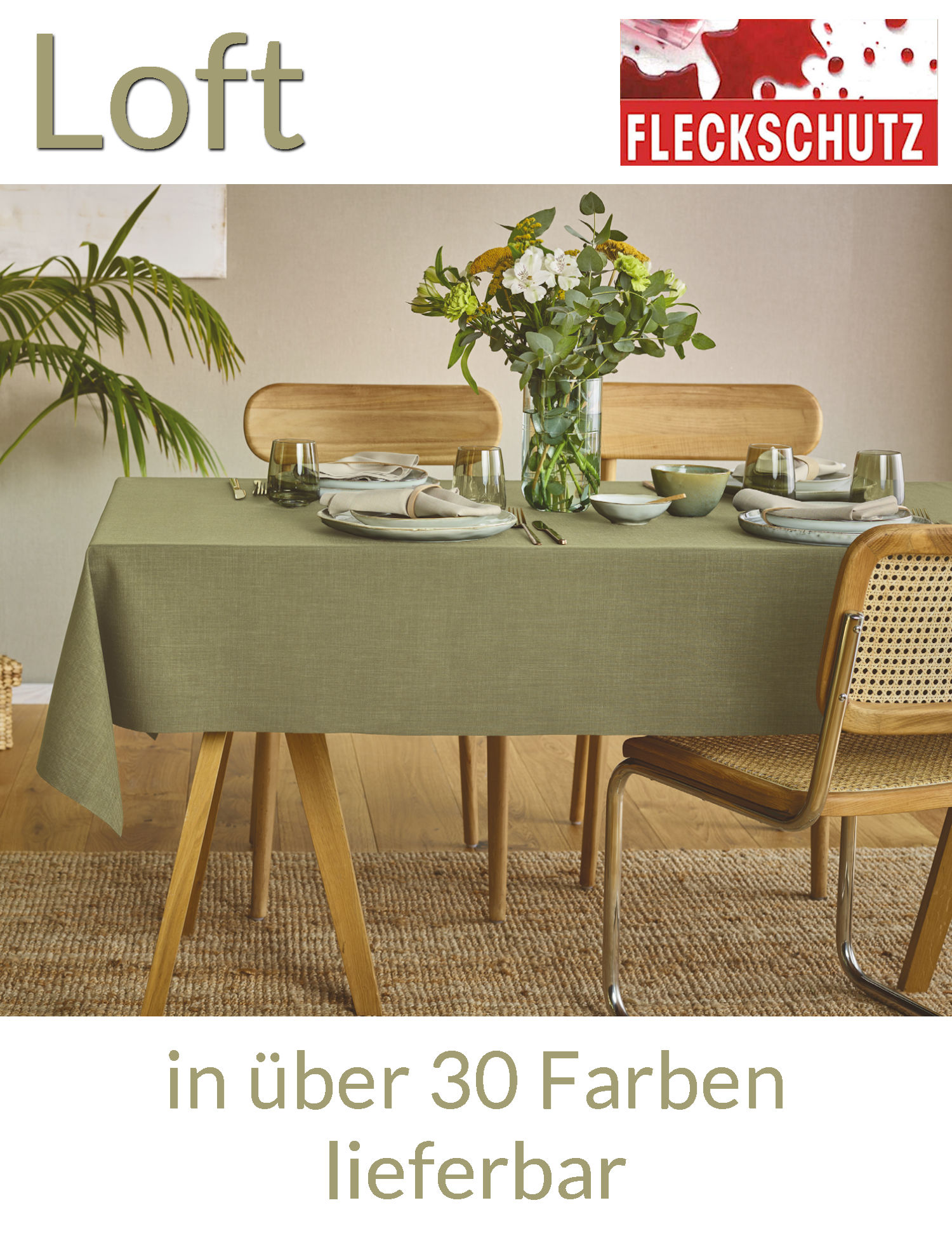 Tischdecke Fleckschutz Sander