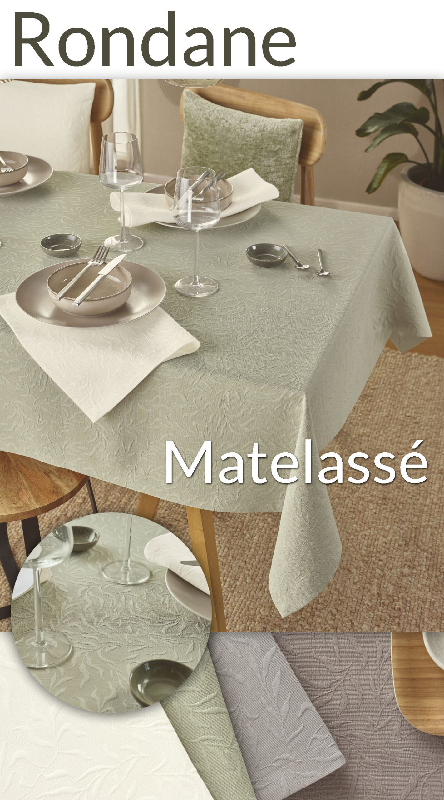 Tischdecke Matelassé Sander
