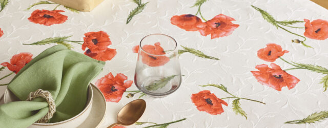 Tischdecke Sander Mohnblumen