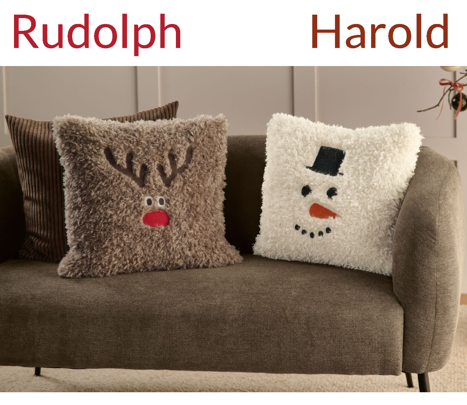 Kissen flauschig Sander Weihnachten